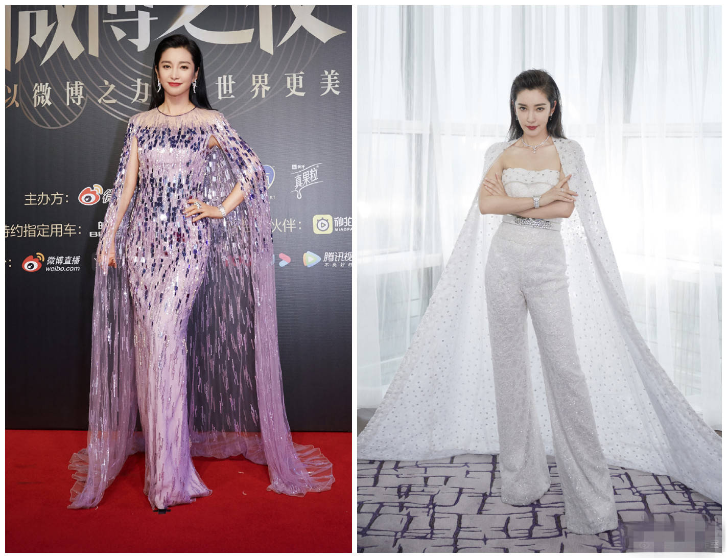 赵丽颖|与赵丽颖周也同框美成C位，47岁的李冰冰靠的可不止是冻龄的脸