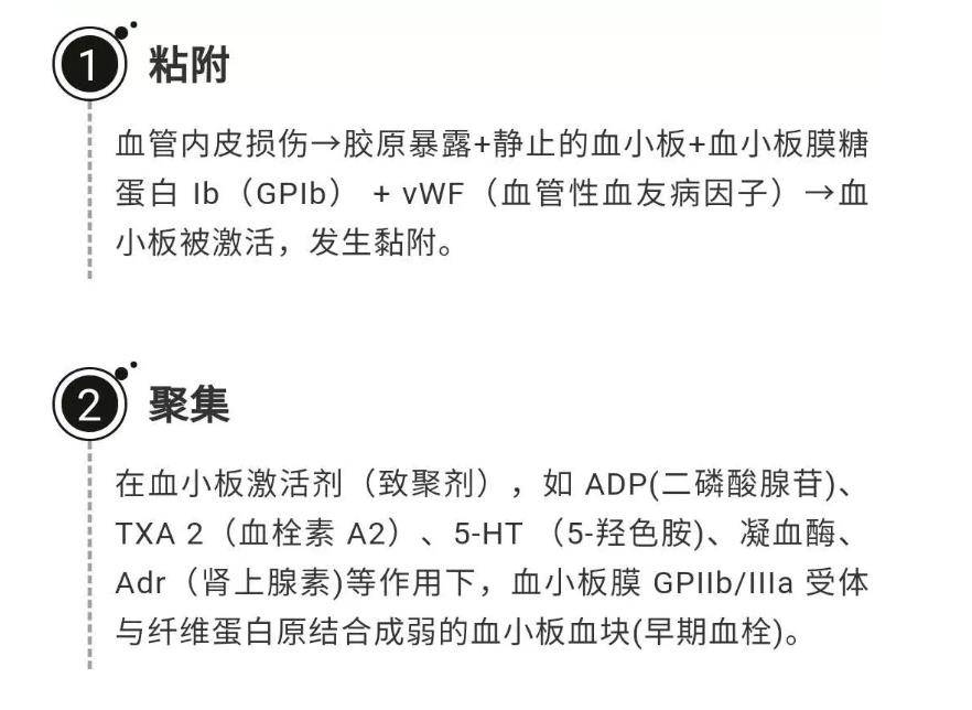 血小板血栓形成过程和抗血小板聚集药物的作用机制,一图帮你理清!