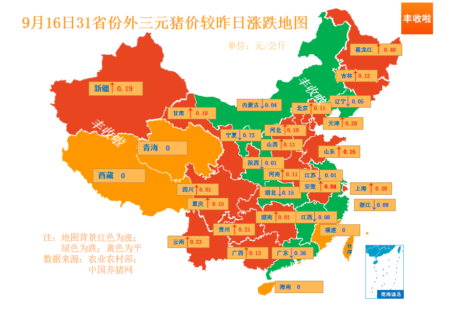 猪价排行榜_03月21日-全国外三元生猪价格排行榜