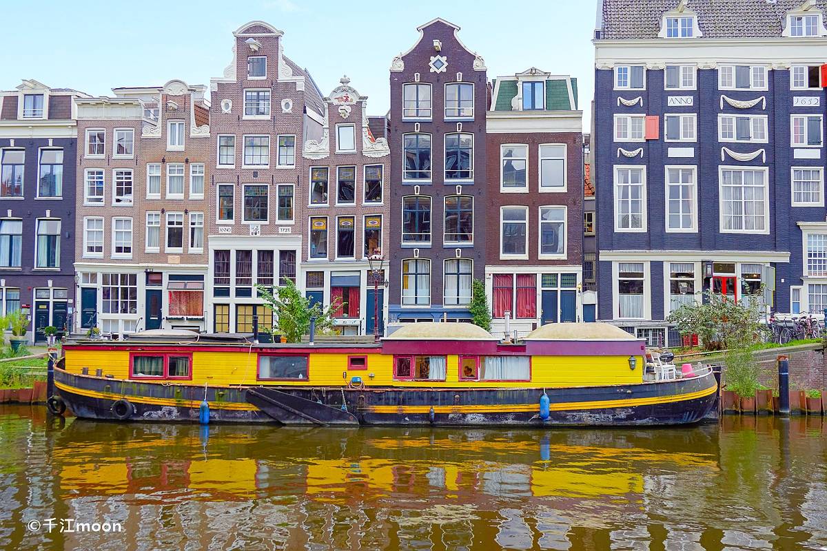 阿姆斯特丹运河风情:延续了数百年的诗情画意！