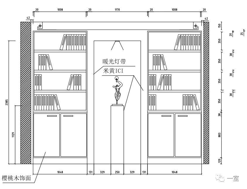 家装柜体立面cad图集 资料展示 展示一:书柜小品图 ▲以上仅为部分