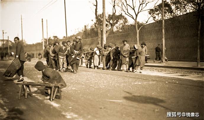 拍摄于1920年的老照片 旧中国上海人文纪实摄影