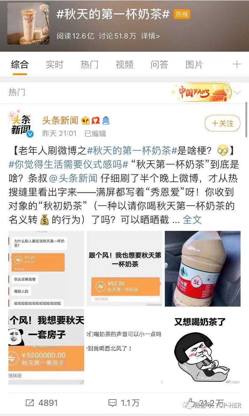 奶茶|突如其来的“奶茶”梗 硬通货换代了吗？