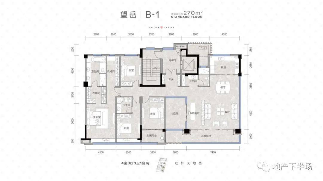 所以,不只是346㎡的大平层,金科琼华九璋所有的户型,都是尺度感爆棚.