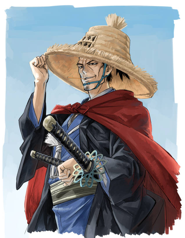 绝世美男!来波日本武士风格插画壁纸养养眼