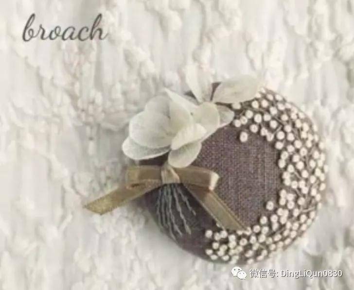 手绣|「刺绣作品」50款时尚的手绣布料纽扣，也许用的到！