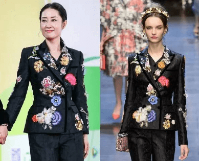 西装|49岁韩红瘦出尖下巴！穿西装戴领结大佬范十足，还是胖了更好看