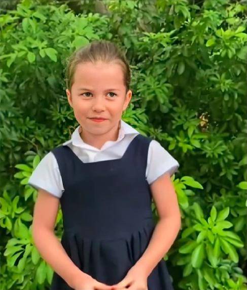 凯特|凯特三子女红白蓝主题配色着装视频采访教授,路易小王子又帅了