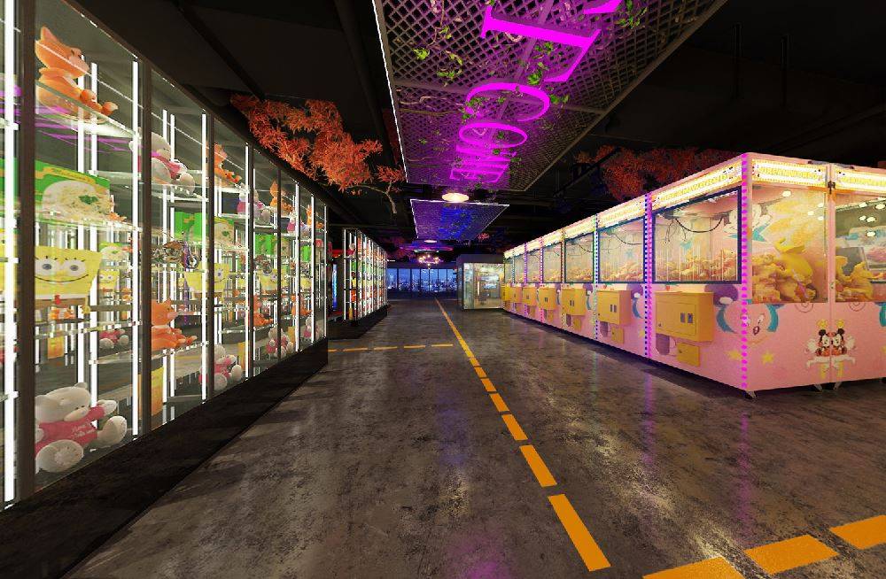 上海200平米游戏厅装修案例效果图
