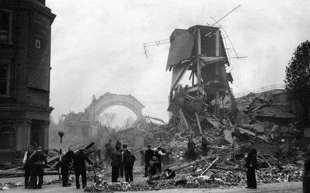 历史老照片第二次世界大战中的伦敦大轰炸