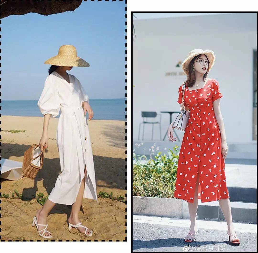 外套|美上天的 “ 桔梗裙 ” 今秋依然火爆，桔梗裙+薄外套的早秋搭配=最气质！