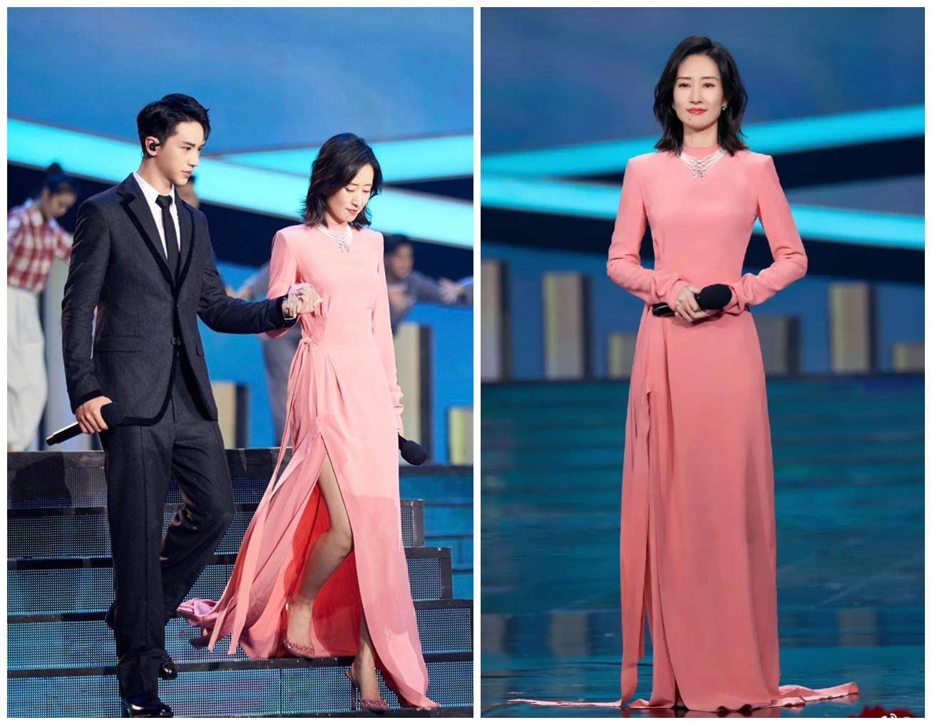 张韶涵|国庆晚会韩红瘦了，张韶涵精致如瓷瓶！杨紫穿对裙子却保守封腰