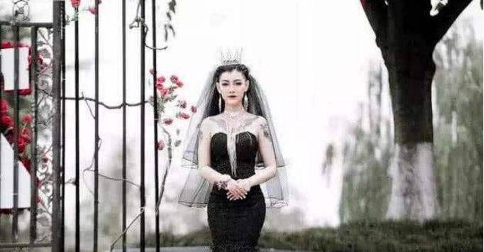 抖音黑色婚纱新娘是谁?_抖音新娘不是我 抖音_抖音上黑色婚纱