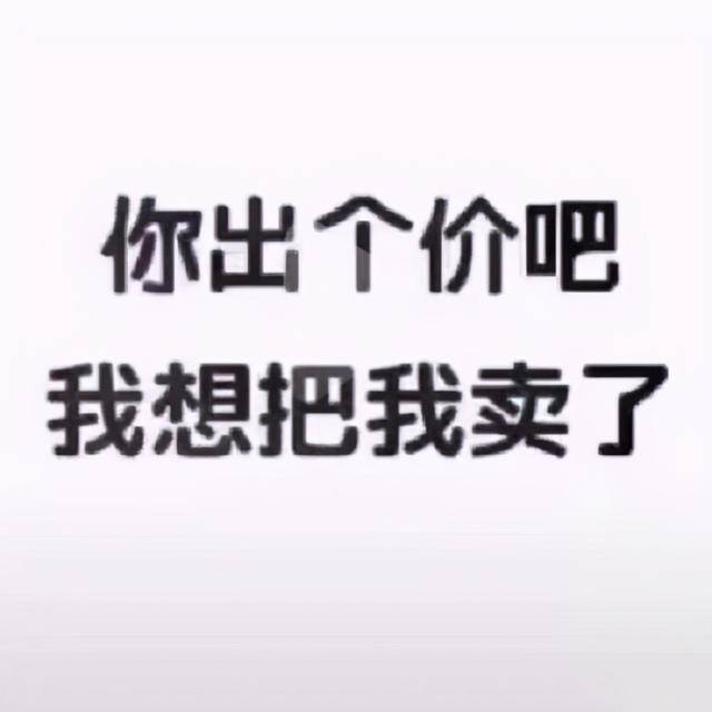 你出个价吧,我想把我卖了,要饭