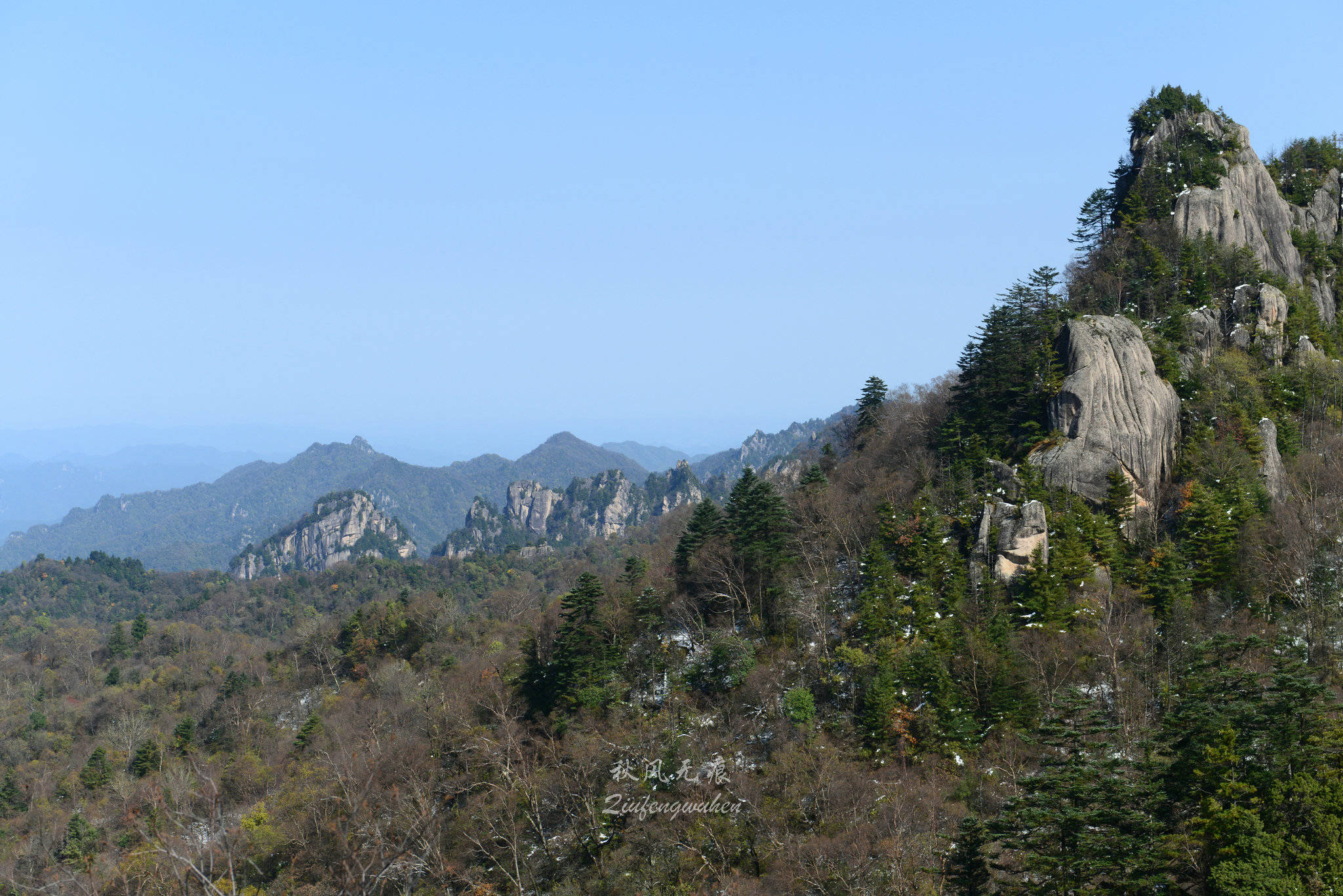 醉在秦岭辛家山的秋林冬意间_山林