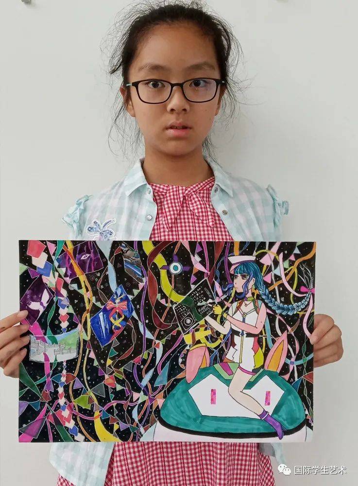 喜报——第八届世界杯青少年绘画大赛二等奖获奖作品欣赏