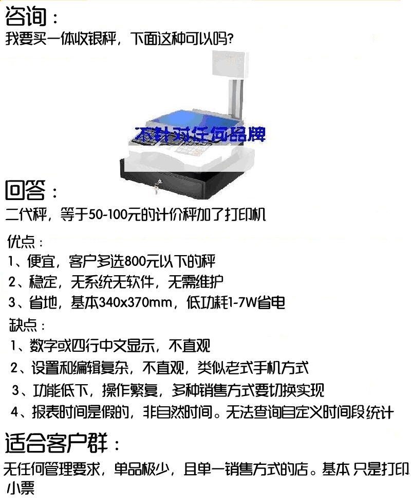 概论|什么是PC组装收银秤 PC触摸屏称重收银一体机