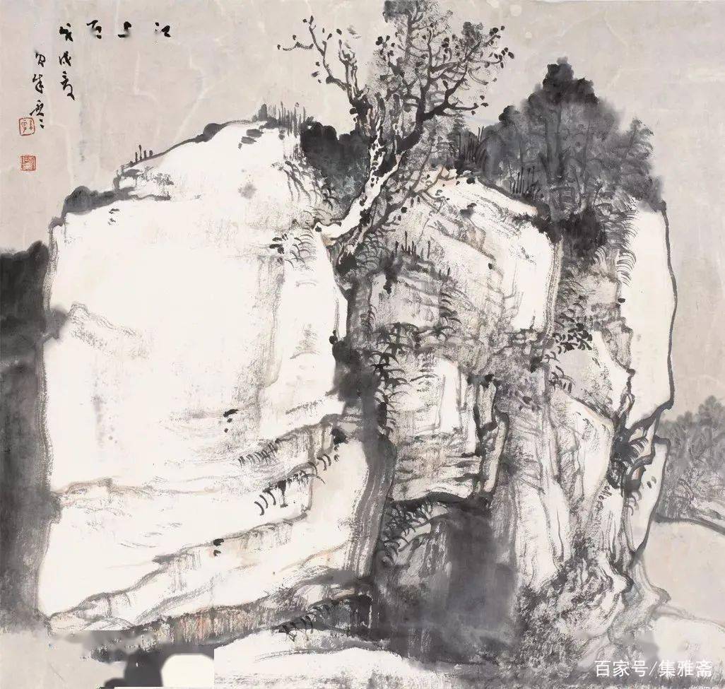 当代著名书画家朱零山水画作品欣赏