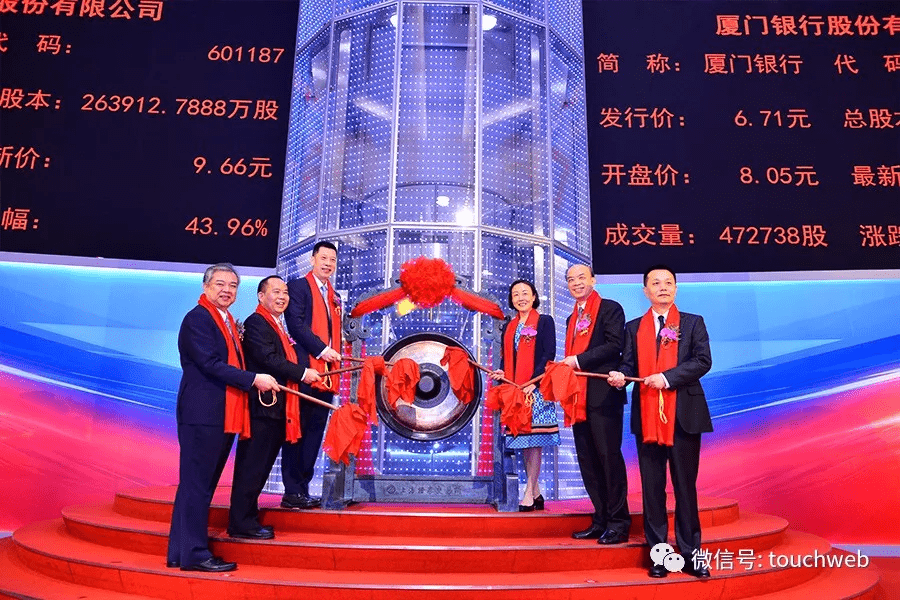 银行|厦门银行上市：市值248亿 富邦金融与七匹狼为股东