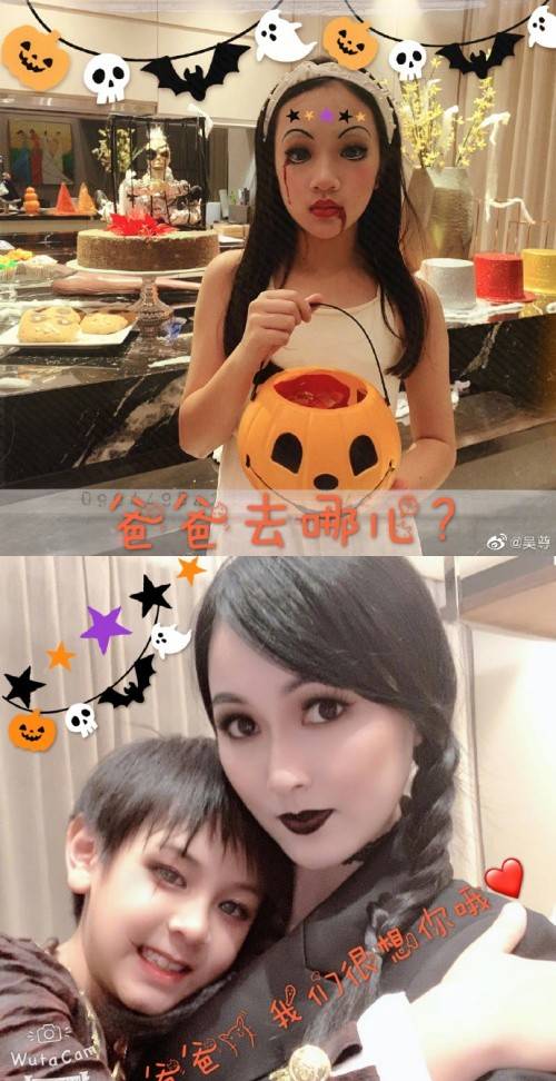 昨天(31日)是万圣节,不少艺人都会乘机打扮,化上诡异或恐怖的特殊妆容