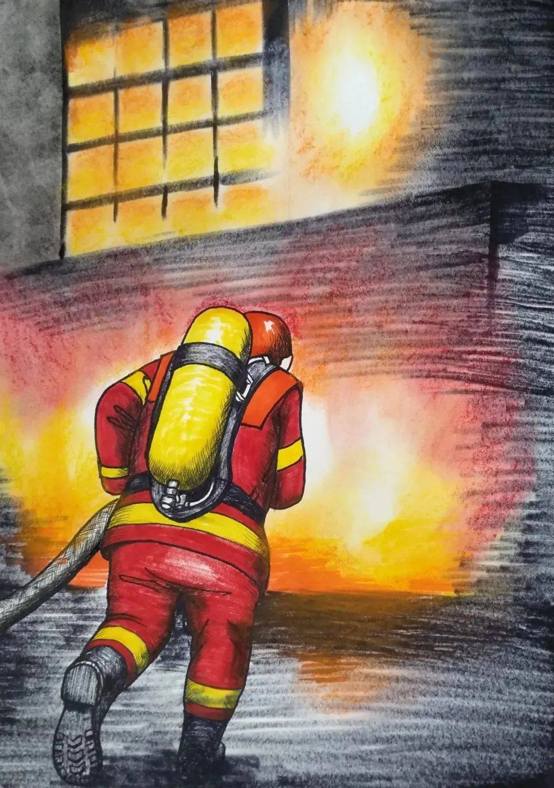 征·集| "我是小小消防员——童言童画"消防安全作品互动赛启动