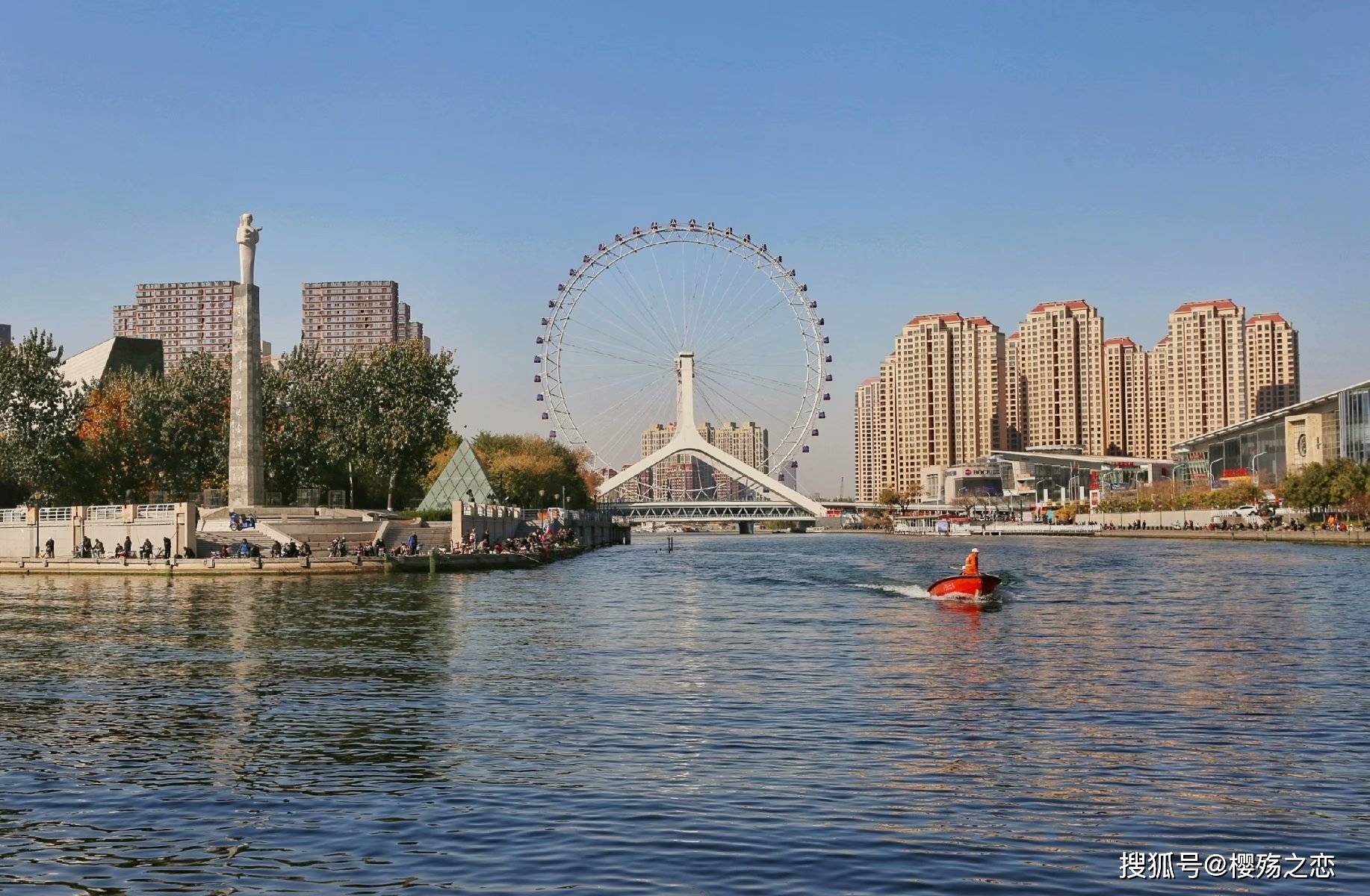 中国最“独特”的摩天轮，桥轮合一，成为唯一一个桥上瞰景摩天轮_天津