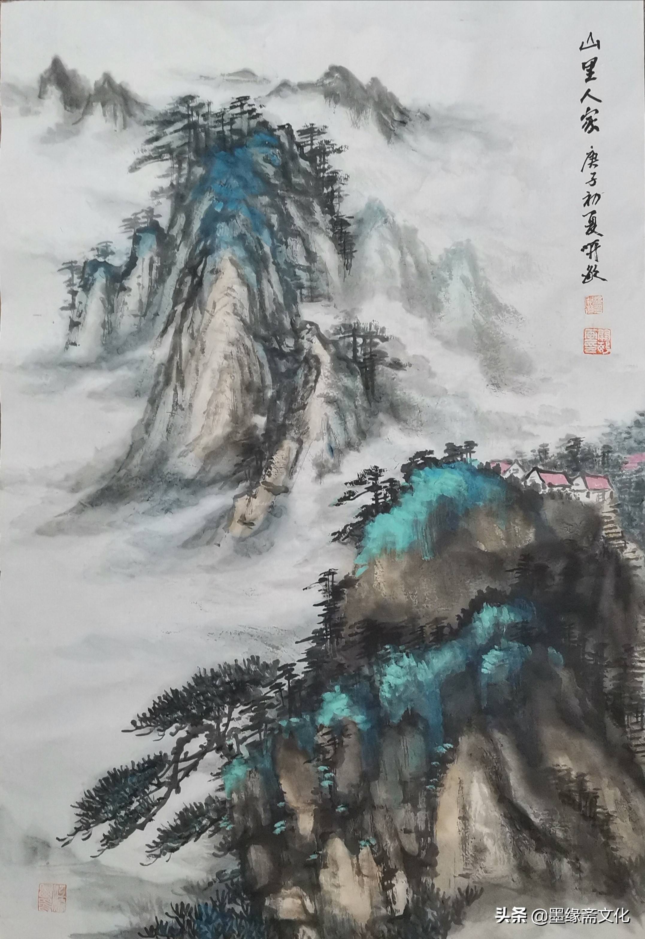 楼开敏山水画-写生系列之一_杭州