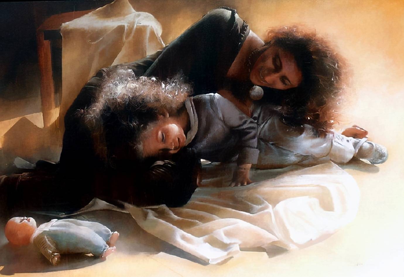 图片[11]-人体艺术——意大利画家人体油画中的女郎性感而神秘！-魔性次元
