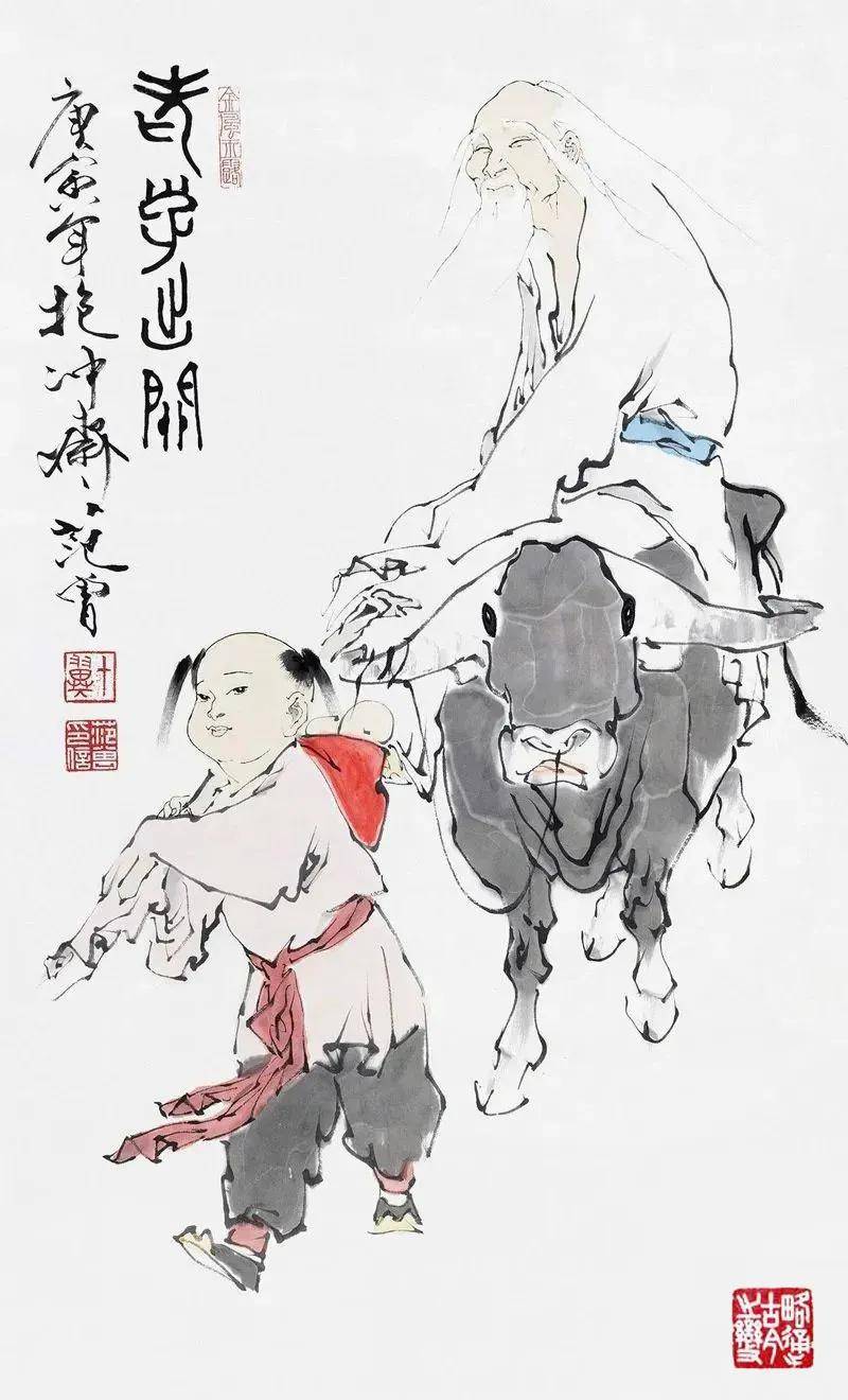 范曾《老子出关》2010年作