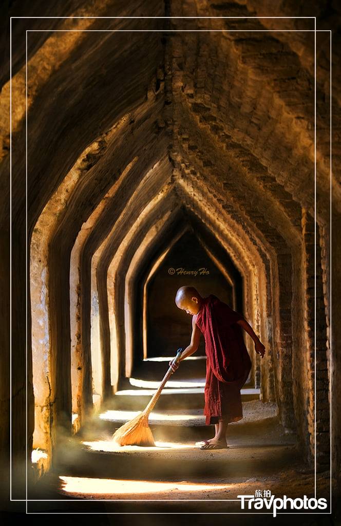 缅甸风情看不够,小乘佛教国家里最纯真的小沙弥