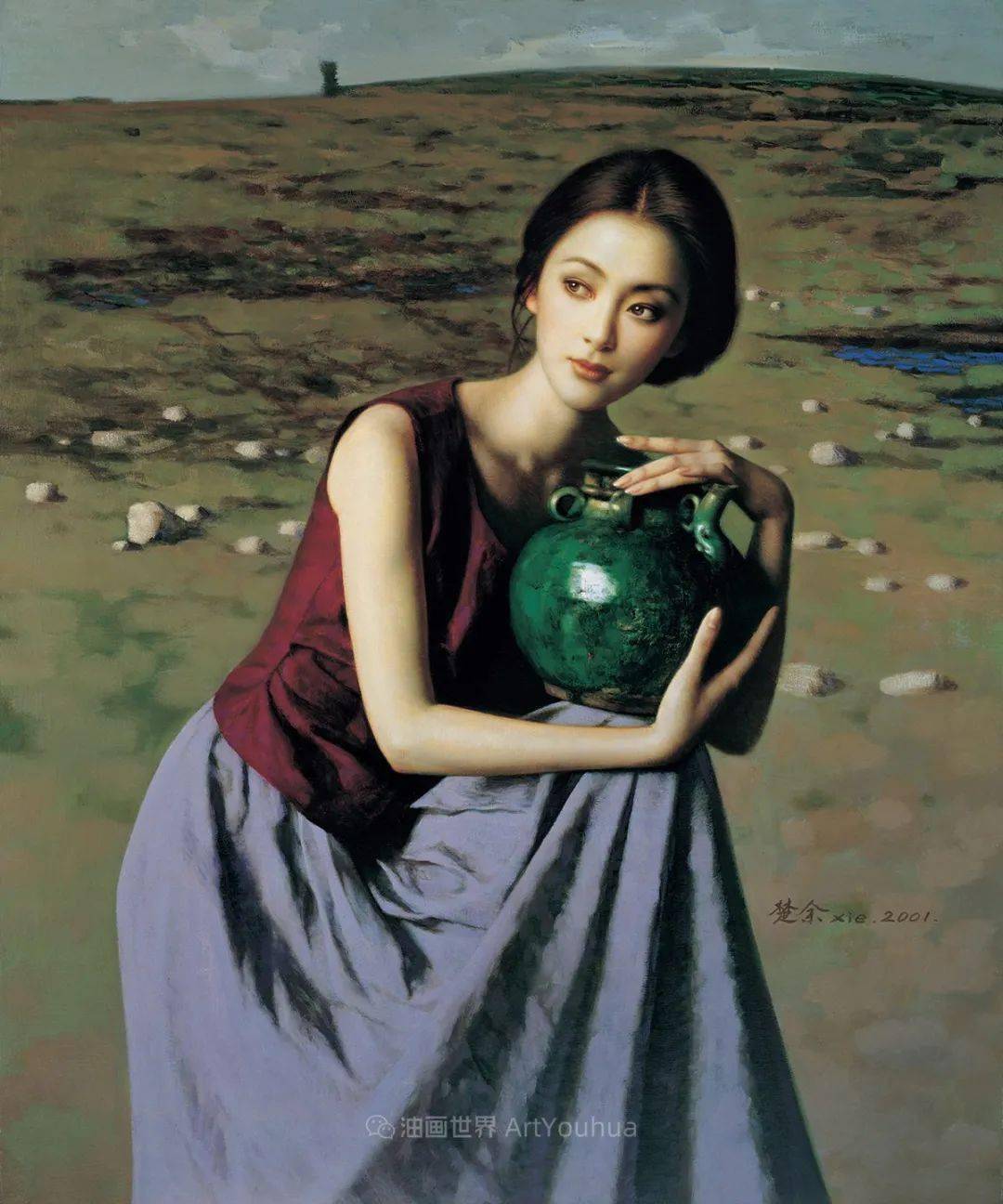 中国油画家谢楚余女性人物油画作品赏析_搜狐网