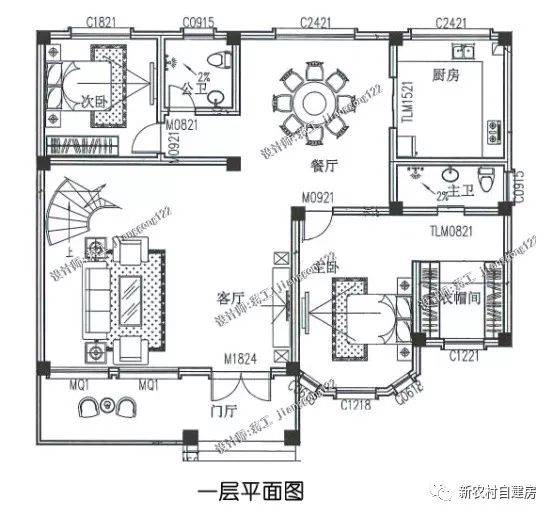5款三层农村建房别墅,框架结构70年使用年限,三代都不