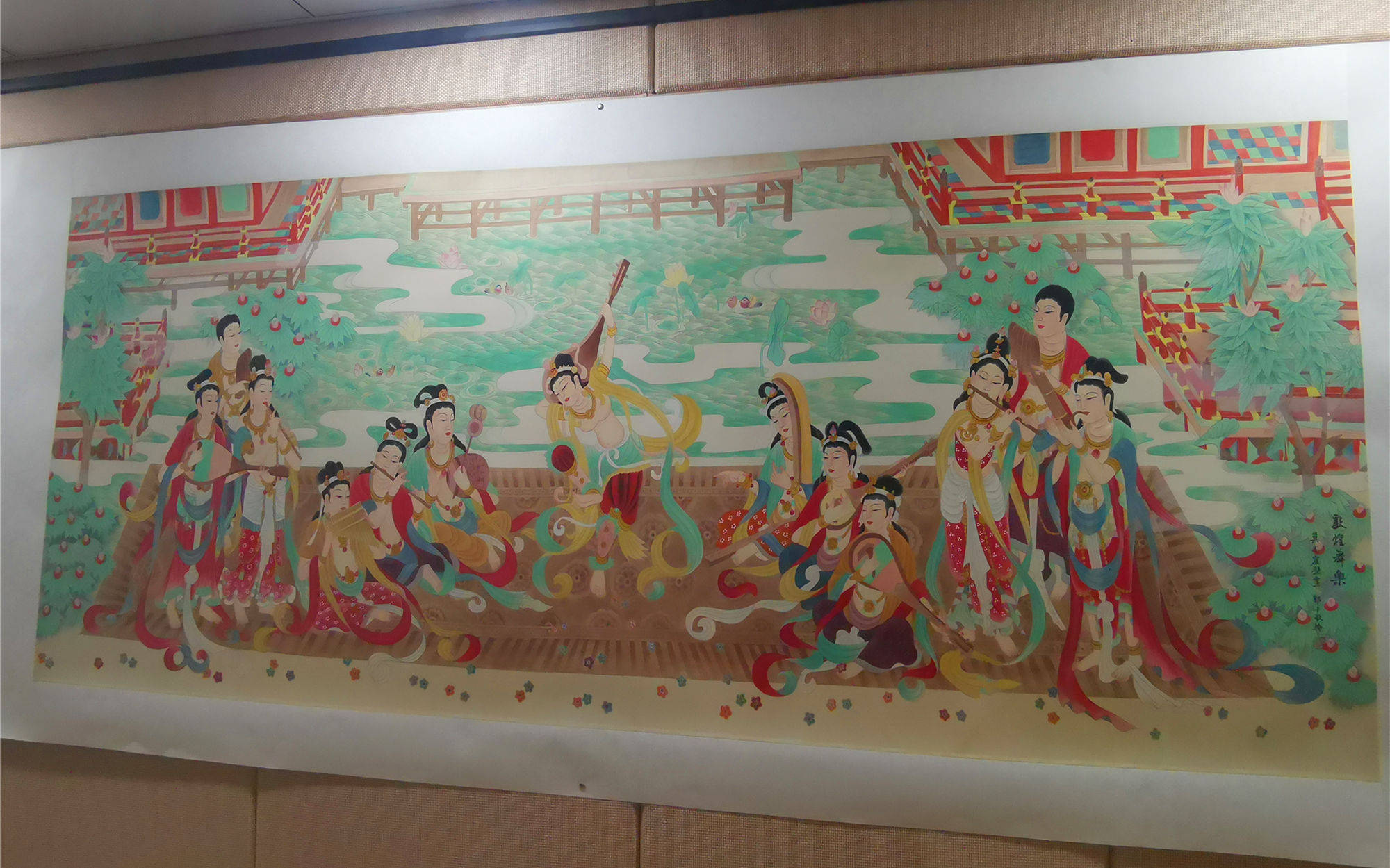 名家名作丨敦煌壁画临摹大家郭平9幅臻品于甘肃文源馆