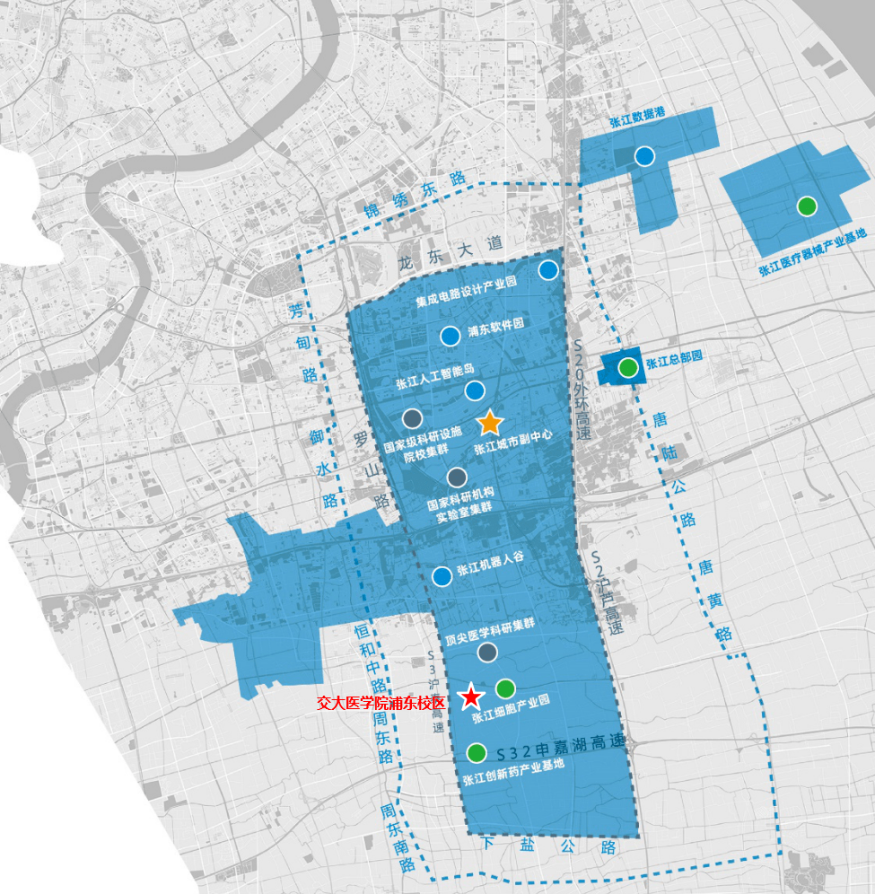 据了解,上海交大医学院浦东校区位于张江科学城上海国际医学园区38-05