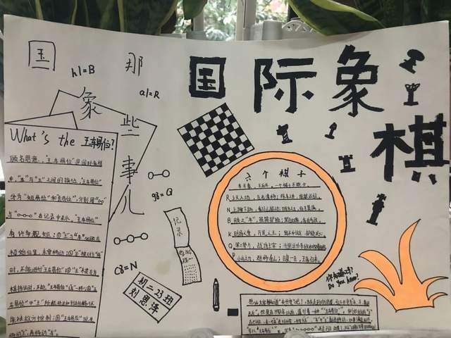 国际象棋手抄报