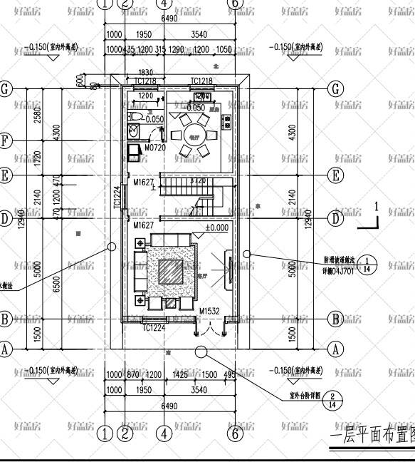 4米宽15米长建房设计图