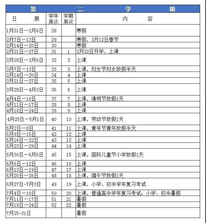 河源什么时候放寒假?2021年放假时间安排!