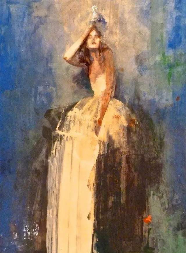 丹野真禎 日本画 若樹