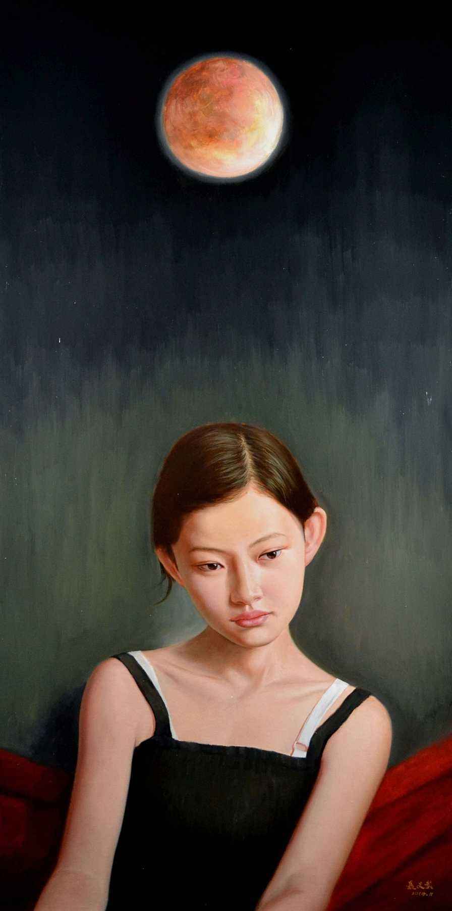 图片[7]-青年艺术家聂义武人体油画中的少女，有着古典雅致的纯美气息-魔性次元