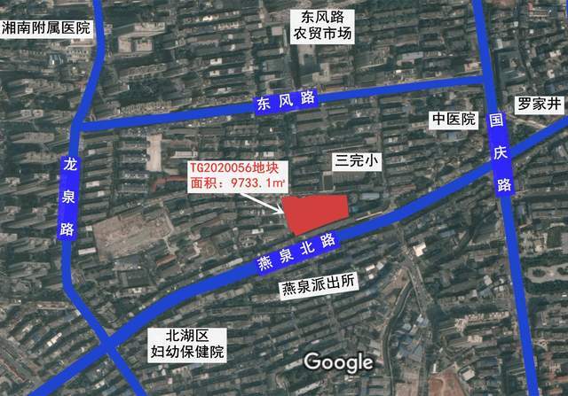 三完小旁将新增楼盘湖南瑞荣拍下燕泉北路14亩地块