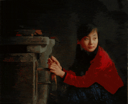 图片[15]-油画名家——吴静涵乡村少女系列油画作品欣赏-魔性次元