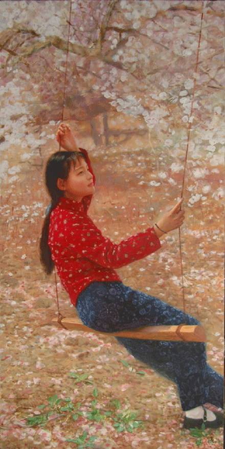 图片[8]-油画名家——吴静涵乡村少女系列油画作品欣赏-魔性次元