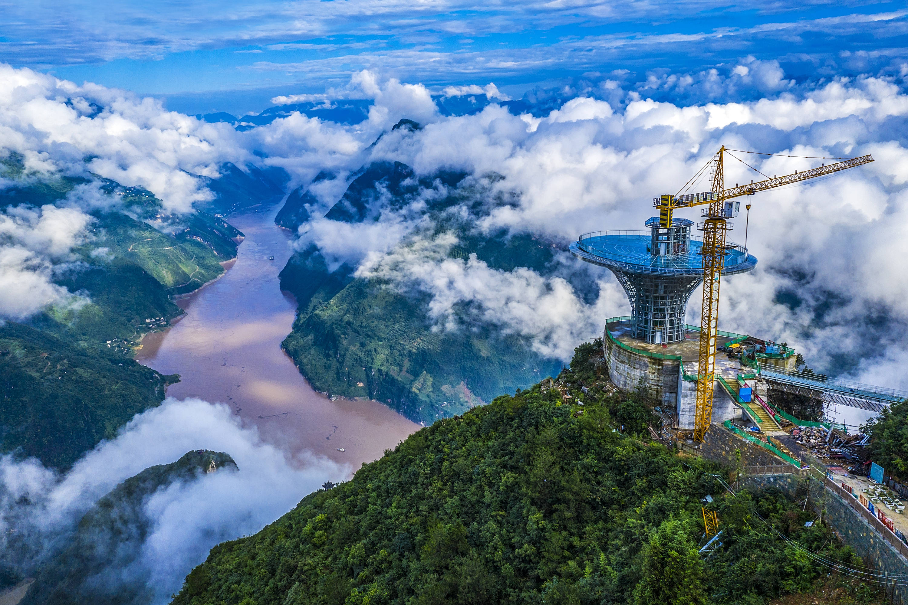 湖北巴东县巫峡口景区.