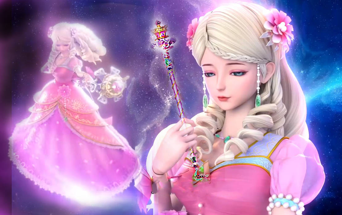 叶罗丽:灵公主的战斗魔法宝杖曝光,玫瑰装饰,镶嵌美丽