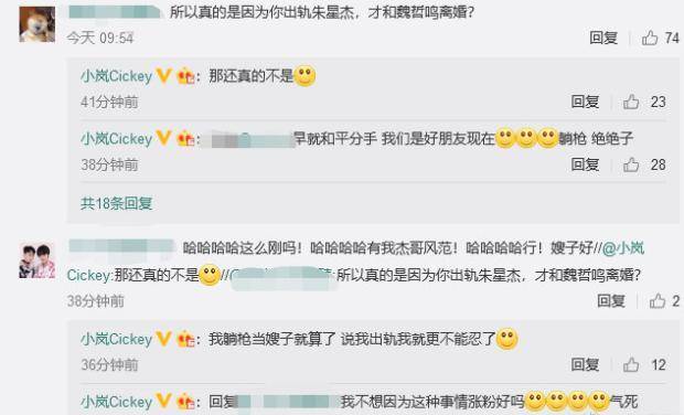 王小岚否认是朱星杰绯闻女主，承认曾跟魏哲鸣