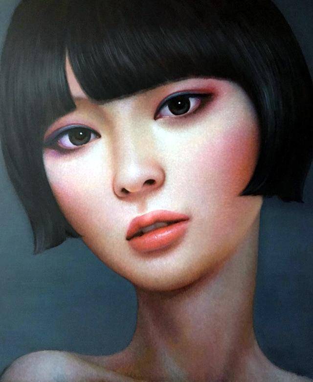 图片[29]-青年艺术家张向明油画中的北京女孩-魔性次元