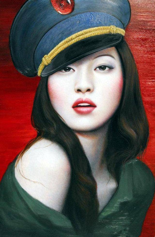 图片[4]-青年艺术家张向明油画中的北京女孩-魔性次元