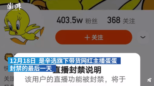 辛选又一网红主播涉虚假宣传被封 辛巴徒弟蛋蛋磕头跪拜辛有志为师