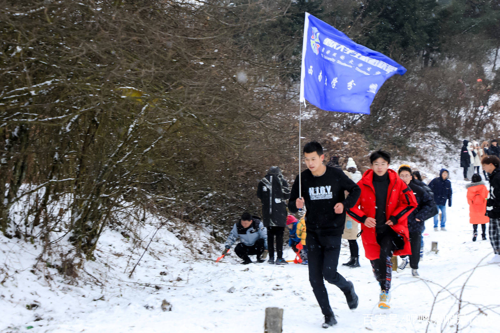 2020仙女山冰雪趣味马拉松鸣枪开跑，400余人冰天雪地里畅跑