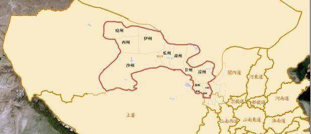 了除凉州之外的河西十一州(瓜州,沙州,伊州,西州,甘州,肃州,兰州,鄯州